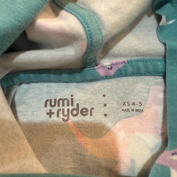 Rumi+Ryder Toddler Green Lightweight Hoodie Size 4T - Picture 7 of 8